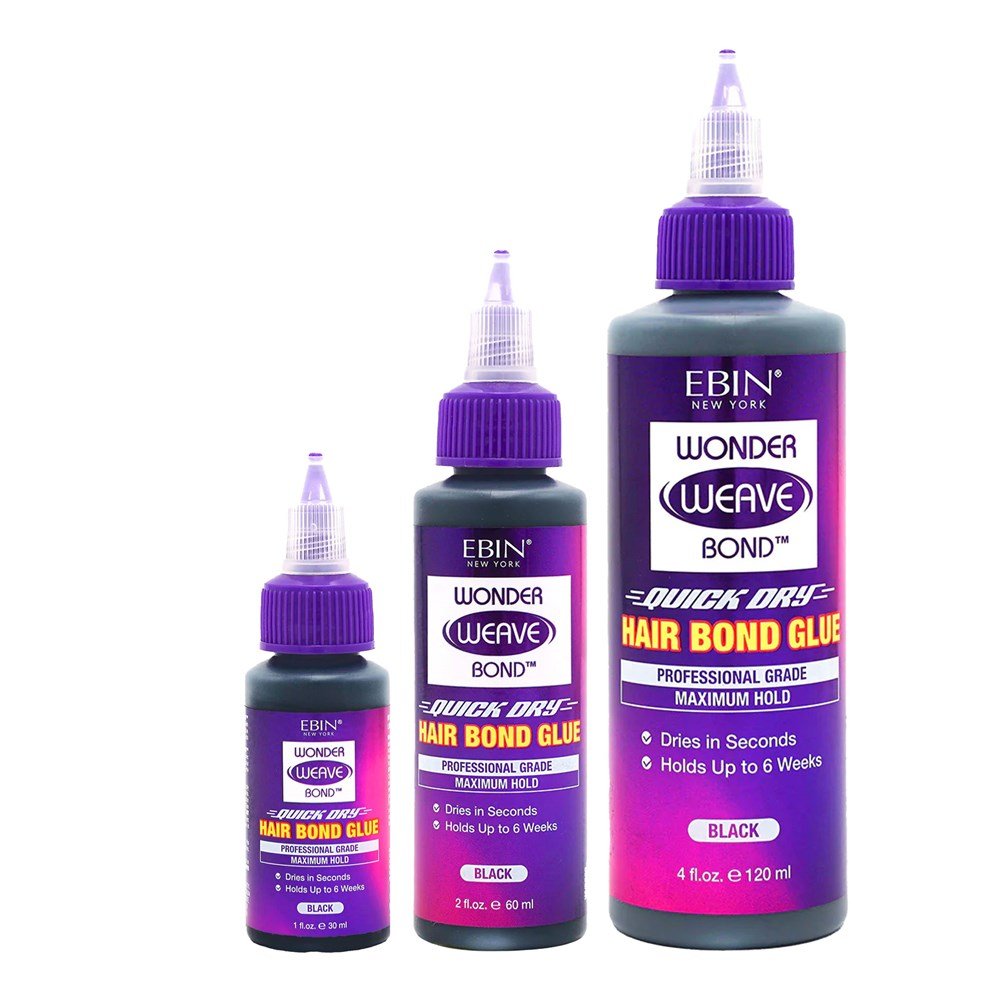 Ebin Wonder Weave Bond Hair Bond Glue [Black] - Braids and Wigs