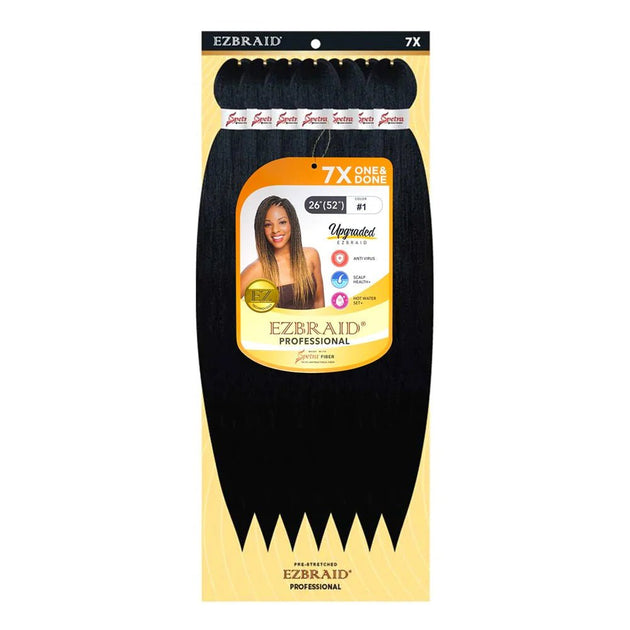 EZBRAID Professional 7X One & Done Pre-Stretched Braid (26inch ...