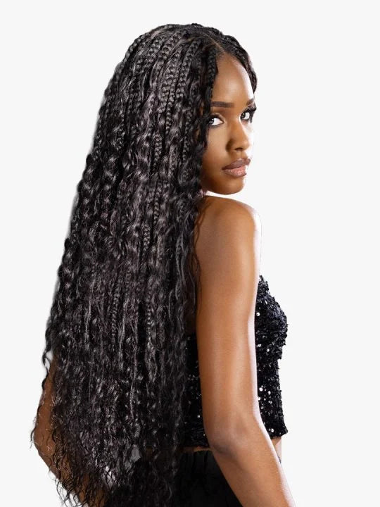 Sensationnel Empire 100% Human Hair Feather Crochet Braids - Burmese Curl 14"