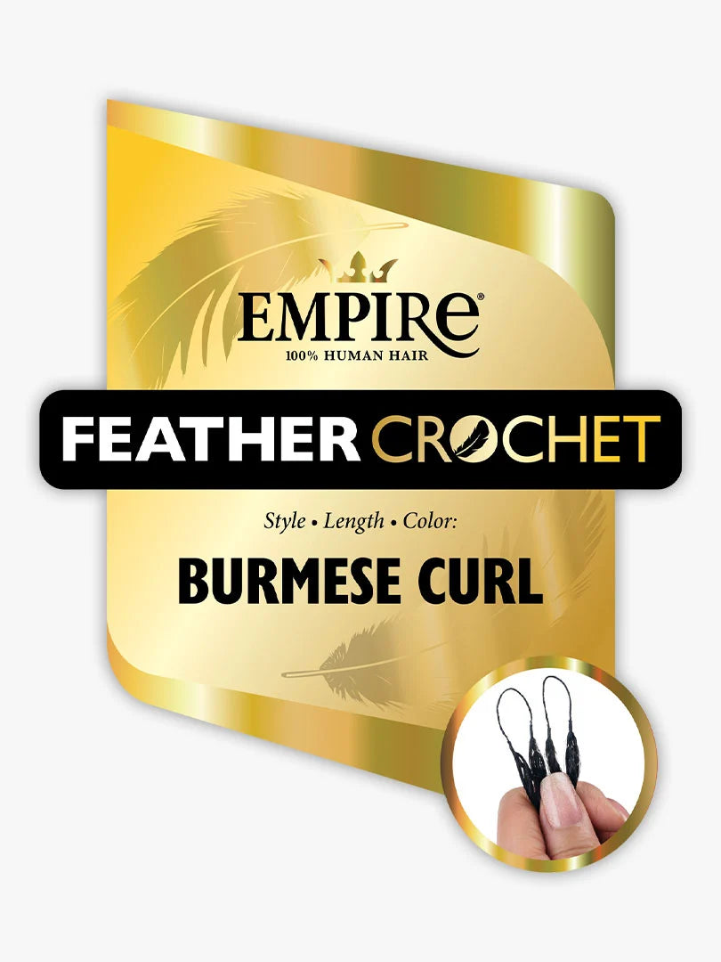Sensationnel Empire 100% Human Hair Feather Crochet Braids - Burmese Curl 14"