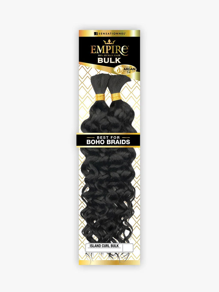 Sensationnel Human Hair Empire Island Curl Bulk 18"