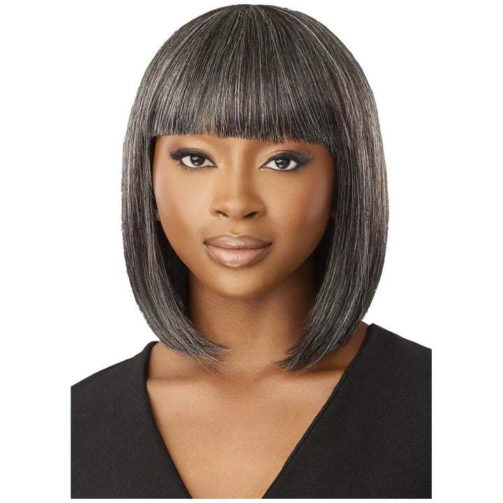 Outre Fab & Fly Gray Glamour Human Hair Full Wig – Deria