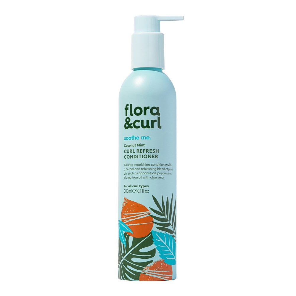 Flora & Curl Coconut Mint Curl Refresh Conditioner (10.1Oz) - Braids and Wigs