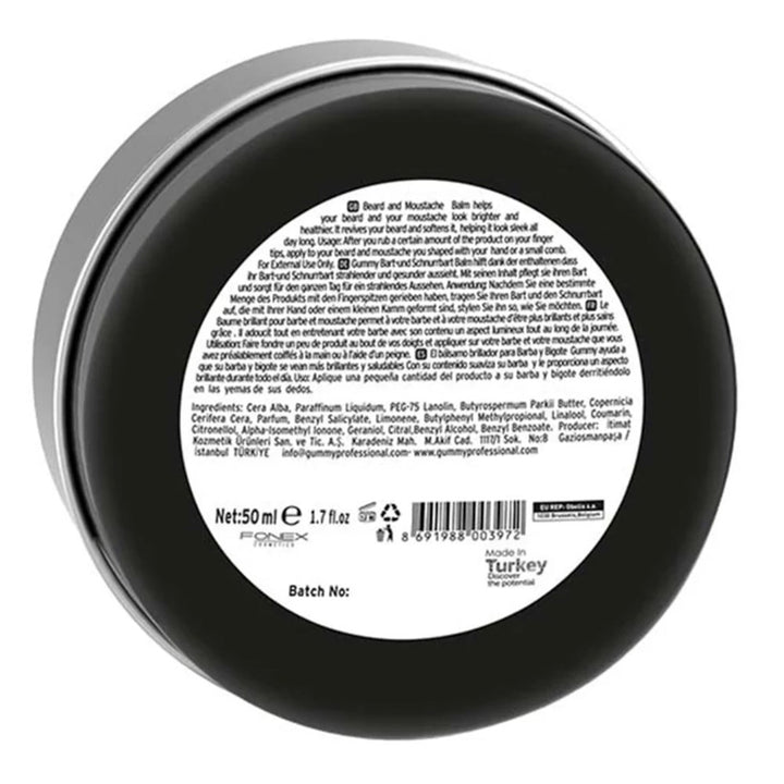 Gummy Professional Beard & Moustache Balm (50Ml) - Braids and Wigs