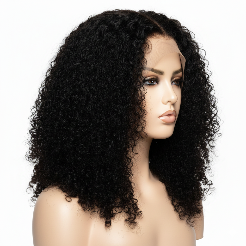 Luxury Human Hair Wig HD 5x5 12" - Burmese Curly