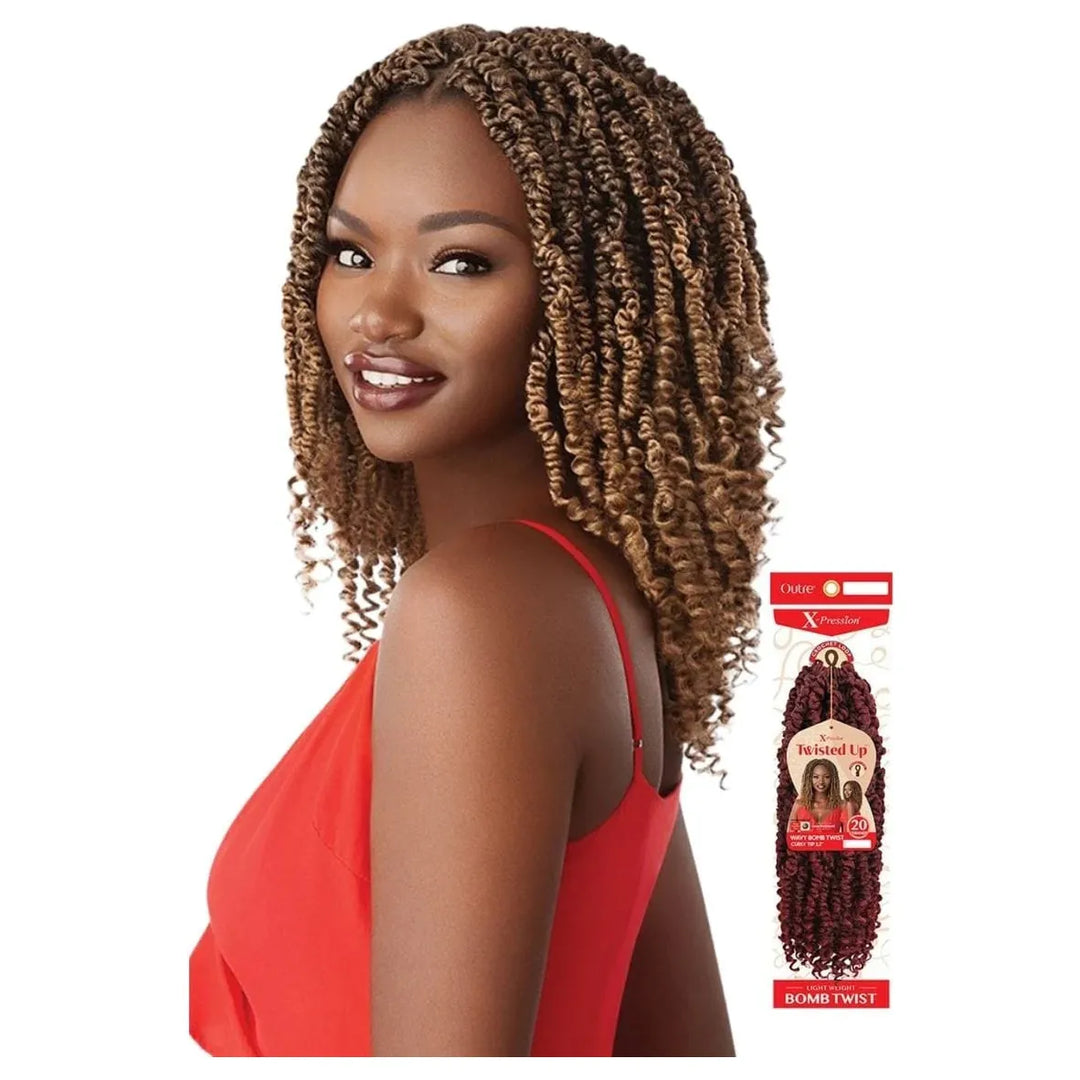 Outre Twisted Up Wavy Bomb Twist Curly Tip 12” Crochet Braids