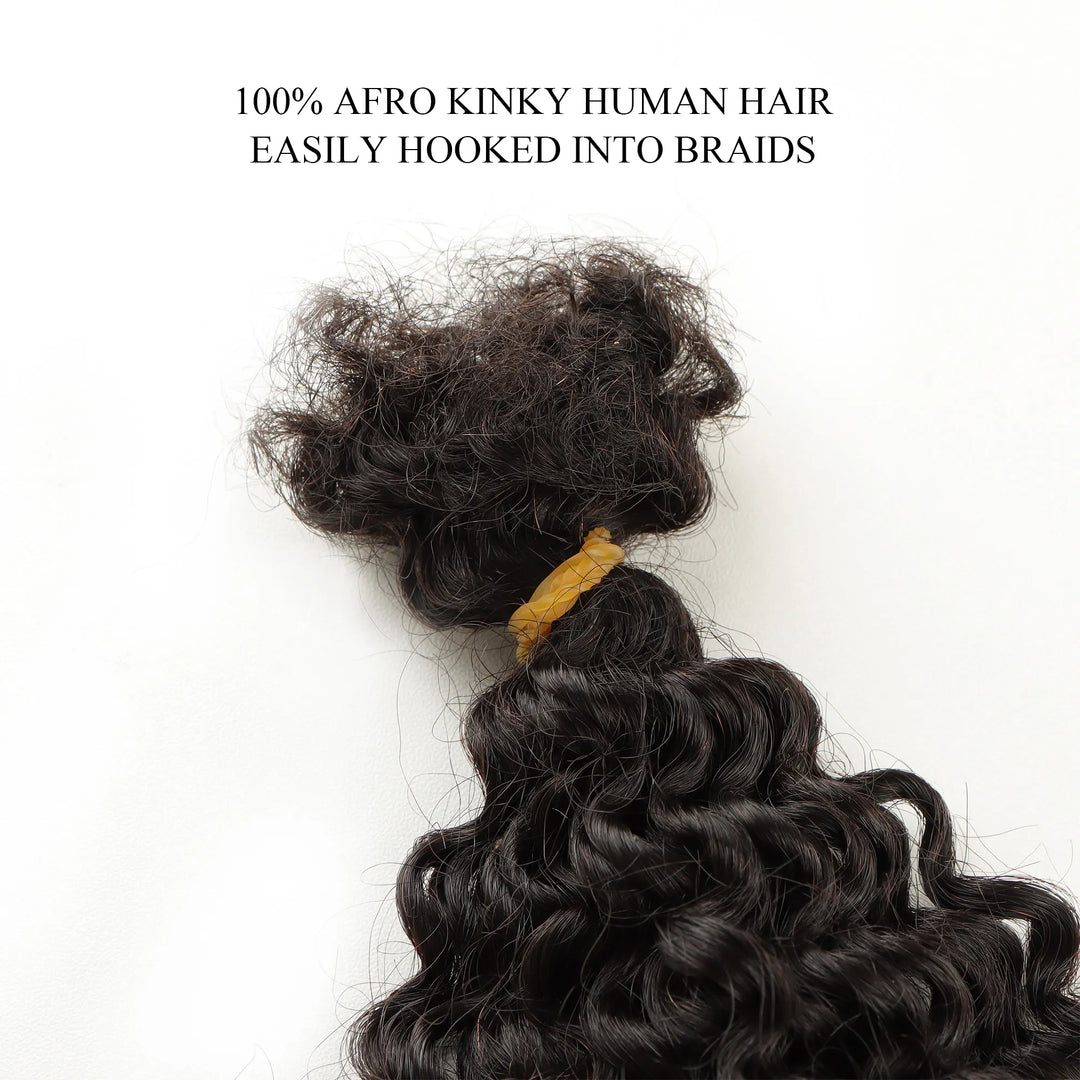 Afro Kinky Bulk Human Hair Color For Braiding Dreadlock