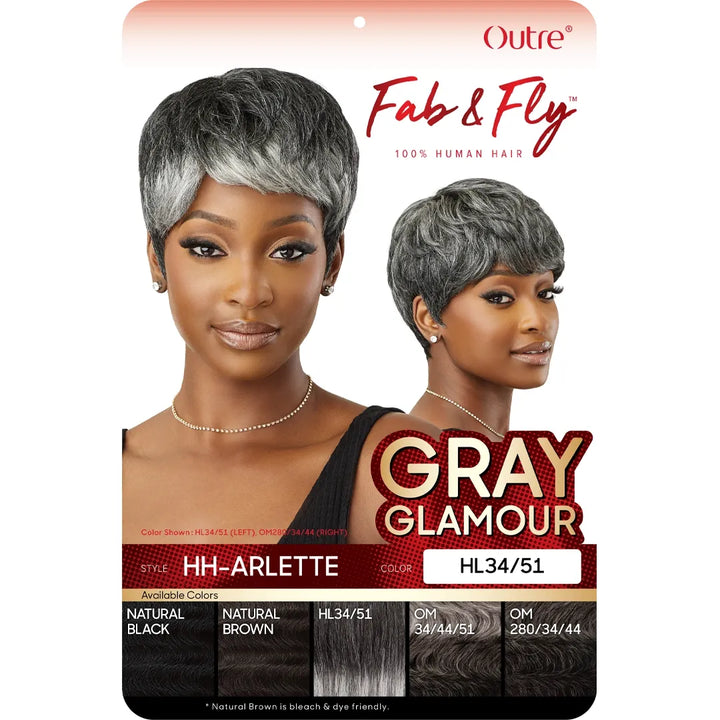 Outre Fab & Fly Gray Glamour Human Hair Full Wig – Arlette
