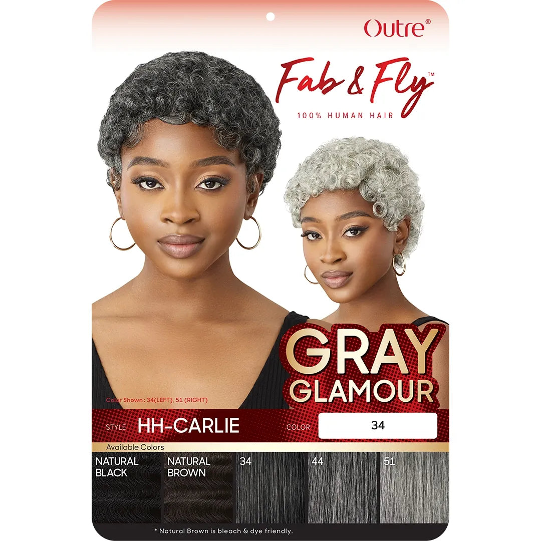 Outre Fab & Fly Gray Glamour Human Hair Full Wig – Carlie