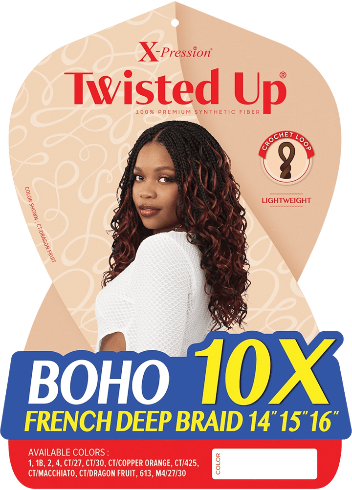 Outre X - Pression Twisted Up - Boho French Deep Braid 14" 15" 16" - Braids and Wigs