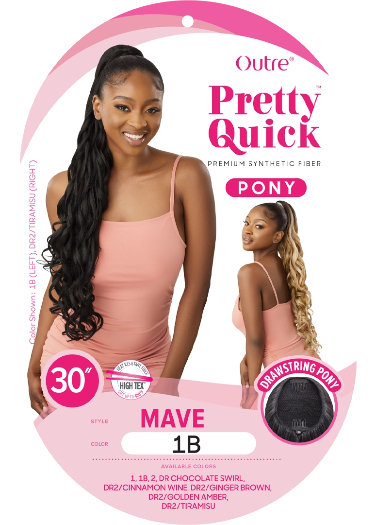 Outre Pretty Quick Drawstring Ponytail - MAVE