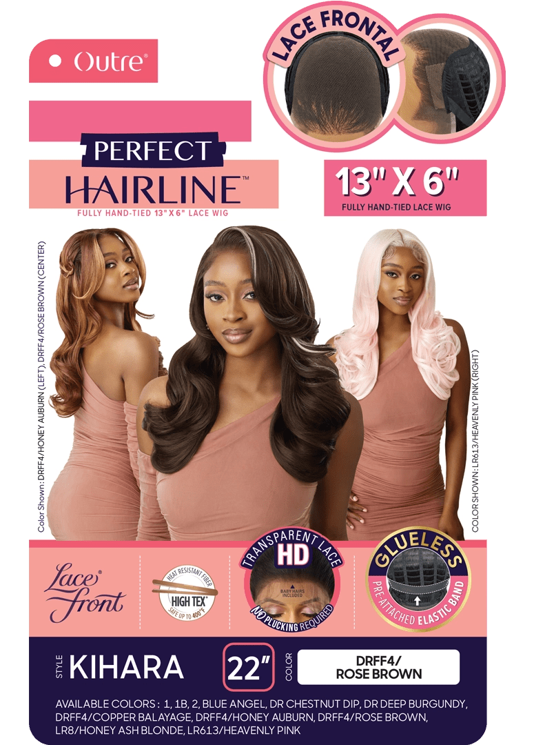 Outre Lace Front Wig - Perfect Hair Line 13X6 - Kihara - Braids and Wigs