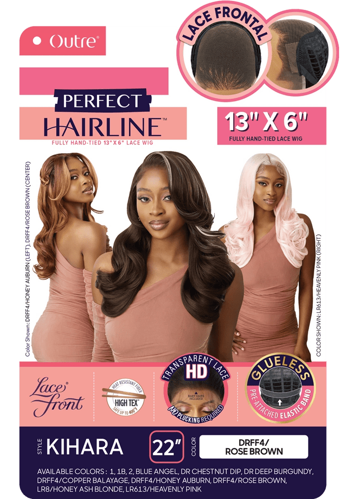 Outre Lace Front Wig - Perfect Hair Line 13X6 - Kihara - Braids and Wigs