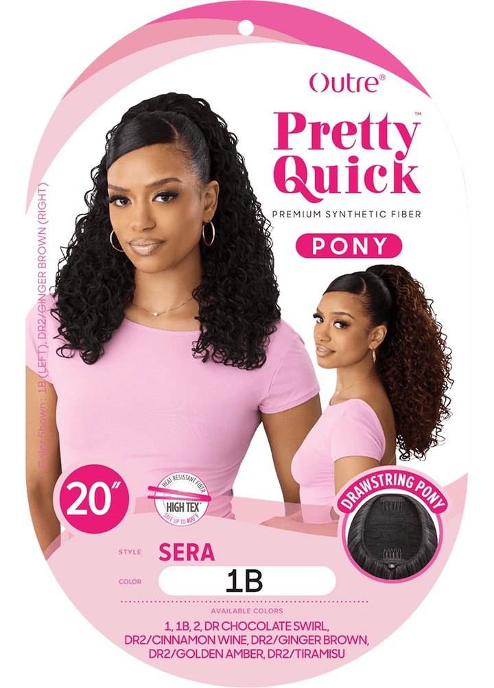 Outre Pretty Quick Drawstring Ponytail - Sera - Braids and Wigs