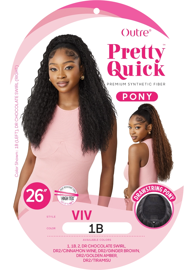 Outre Pretty Quick Drawstring Ponytail - VIV