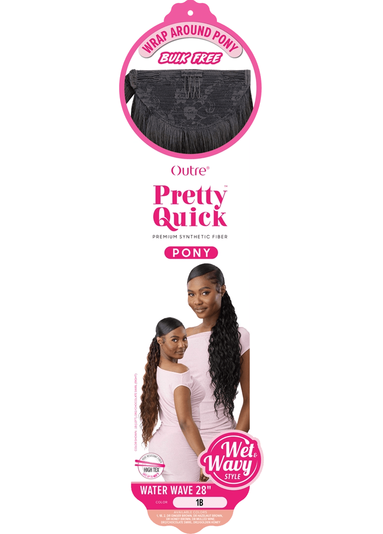 Outre Pretty Quick - Wrap pony - Water Wave 28" - Braids and Wigs