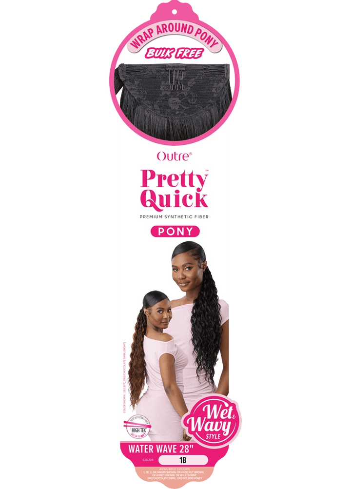 Outre Pretty Quick - Wrap pony - Water Wave 28" - Braids and Wigs