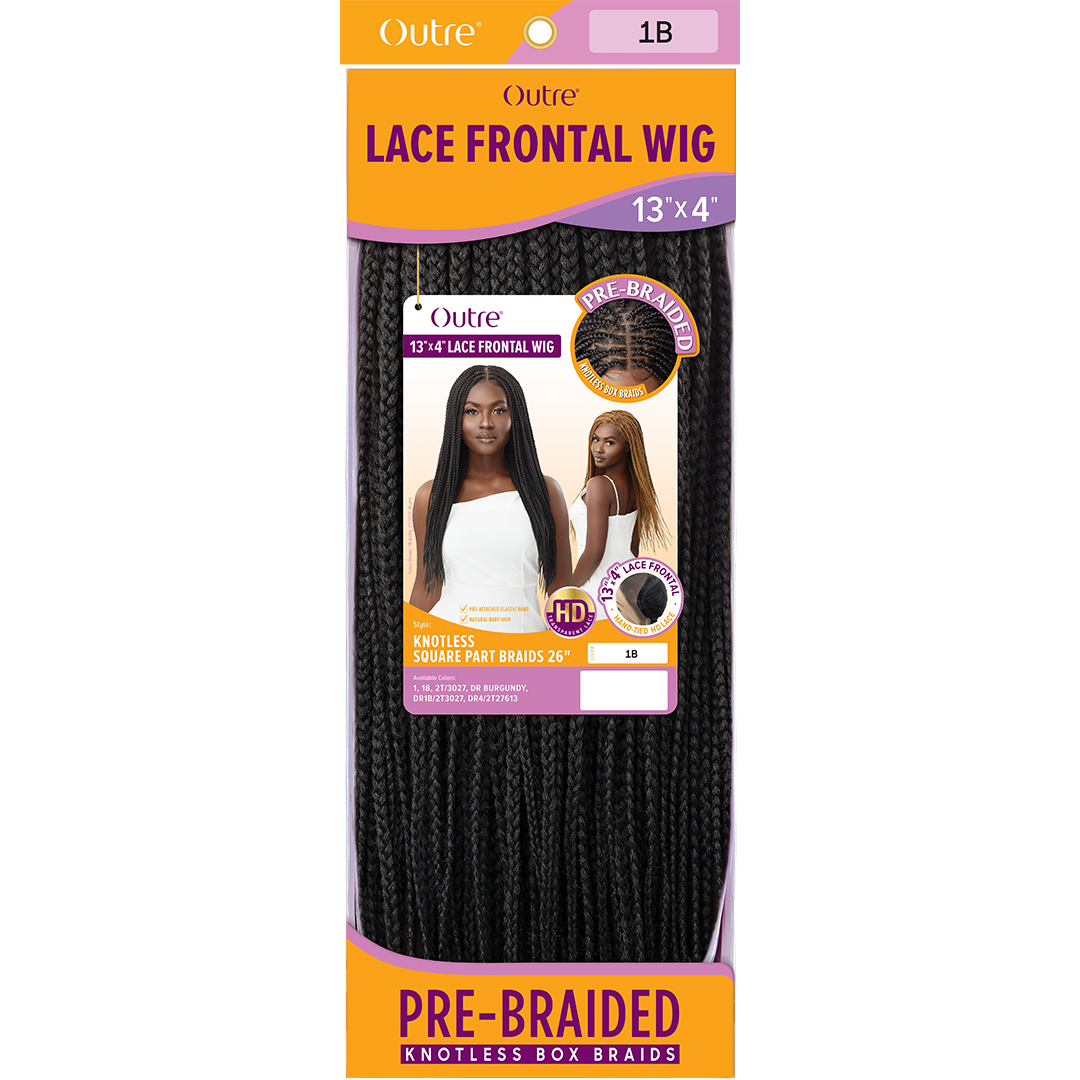 Outre Lace Frontal Wig 13x4 Pre Braided Knotless Square Part