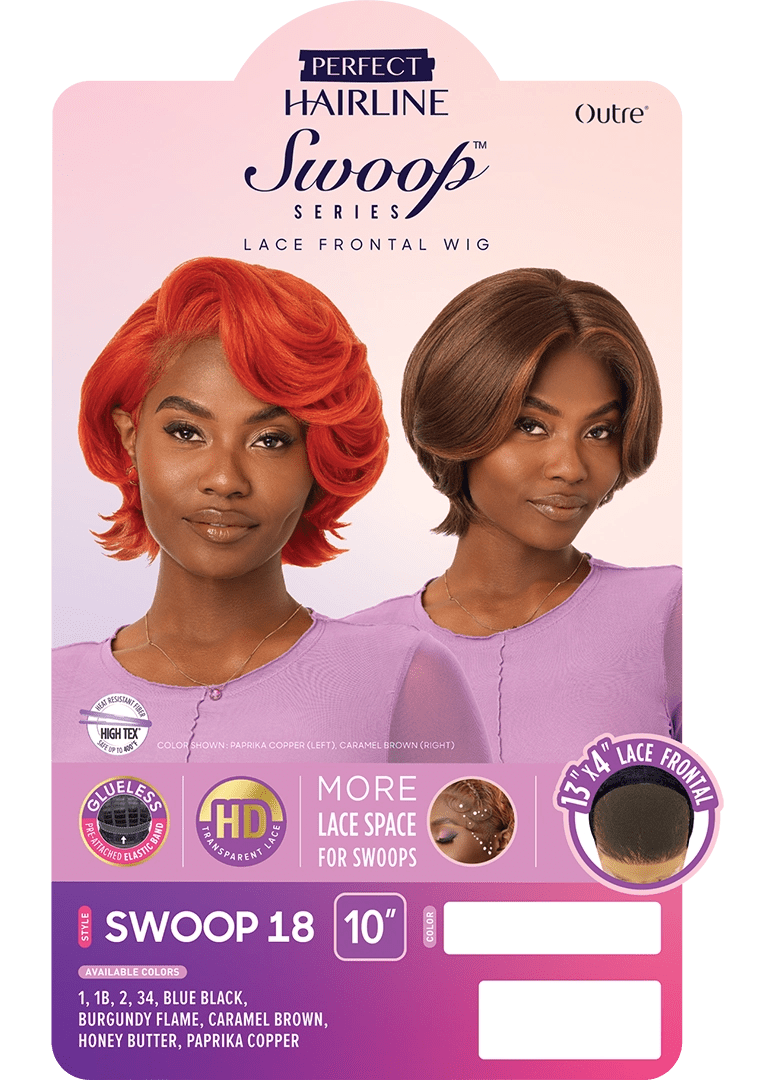 Outre Perfect Hairline Swoop Series 13x4 HD Lace Front Wig - Swoop 18 - Braids and Wigs