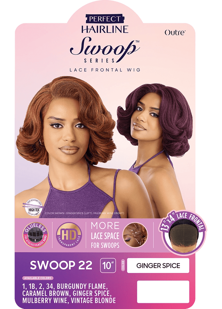 Outre Perfect Hairline Swoop Series 13x4 HD Lace Front Wig - Swoop 22 - Braids and Wigs