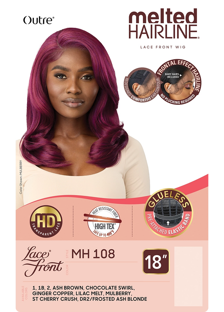 Outre Melted Hairline Lace Front Wig - Mh 108