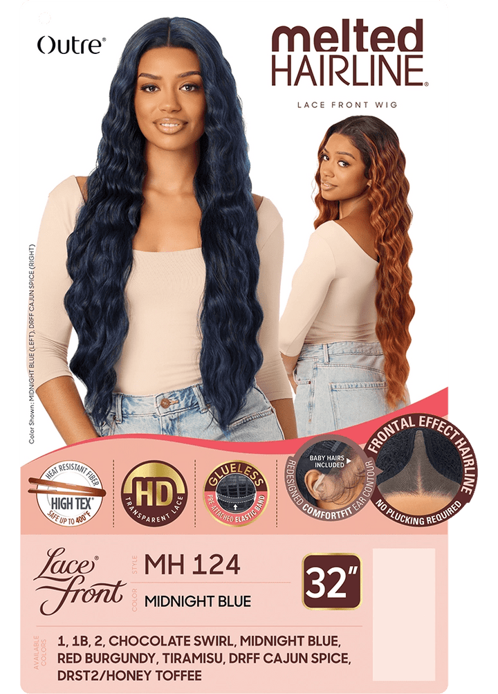 Outre Synthetic Lace Front Wig - Melted Hairline - MH 124 - Braids and Wigs