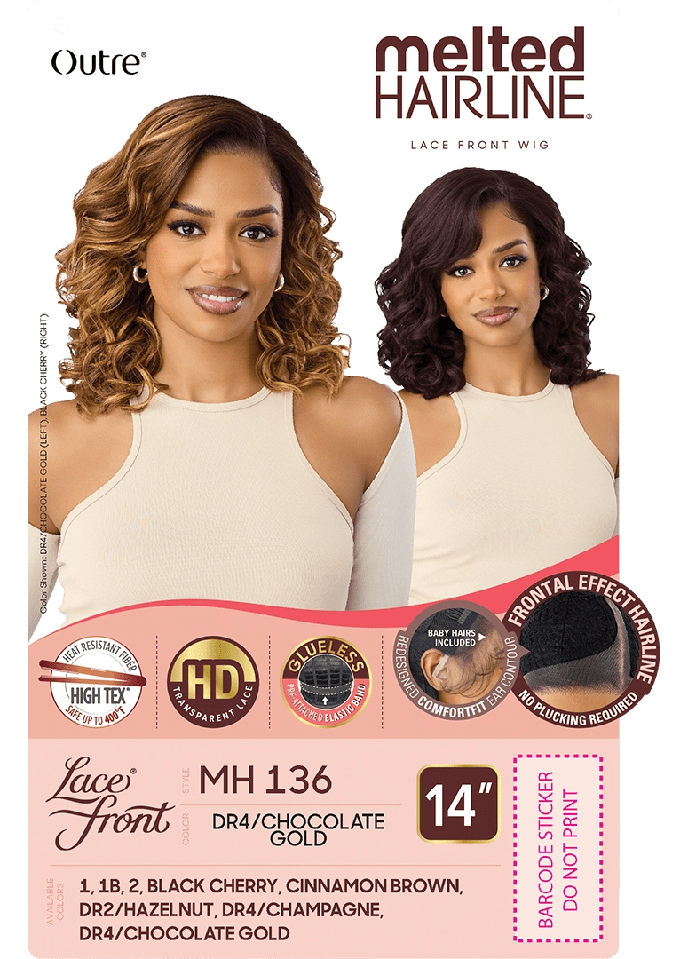 Outre Synthetic Lace Front Wig - Melted Hairline - MH 136 - Braids and Wigs