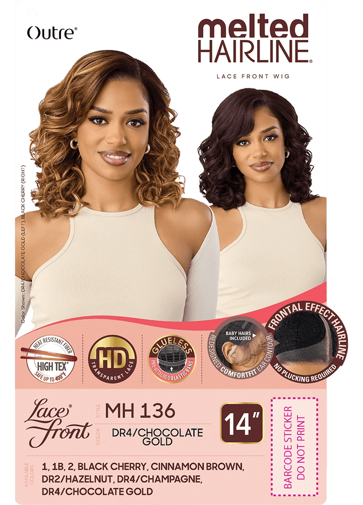 Outre Synthetic Lace Front Wig - Melted Hairline - MH 136 - Braids and Wigs