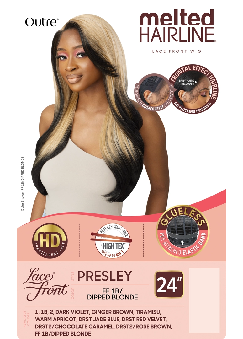 Outre Melted Hairline Glueless HD Lace Front Wig - PRESLEY