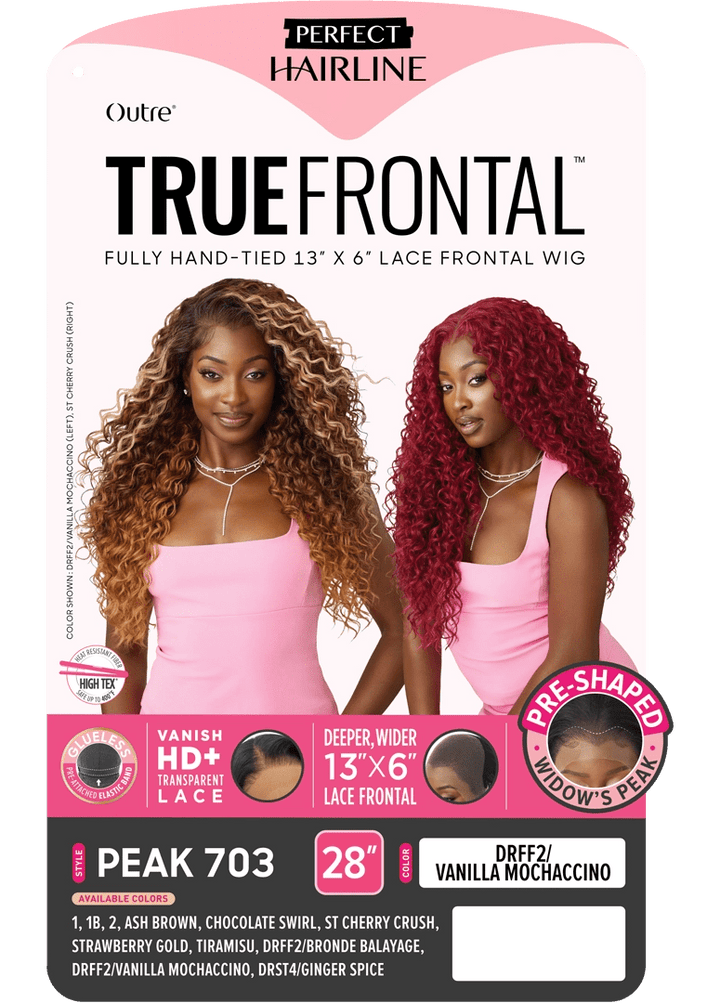 Outre Perfect Hairline True Frontal Glueless 13x6 HD Lace Front Wig - Peak 703 - Braids and Wigs