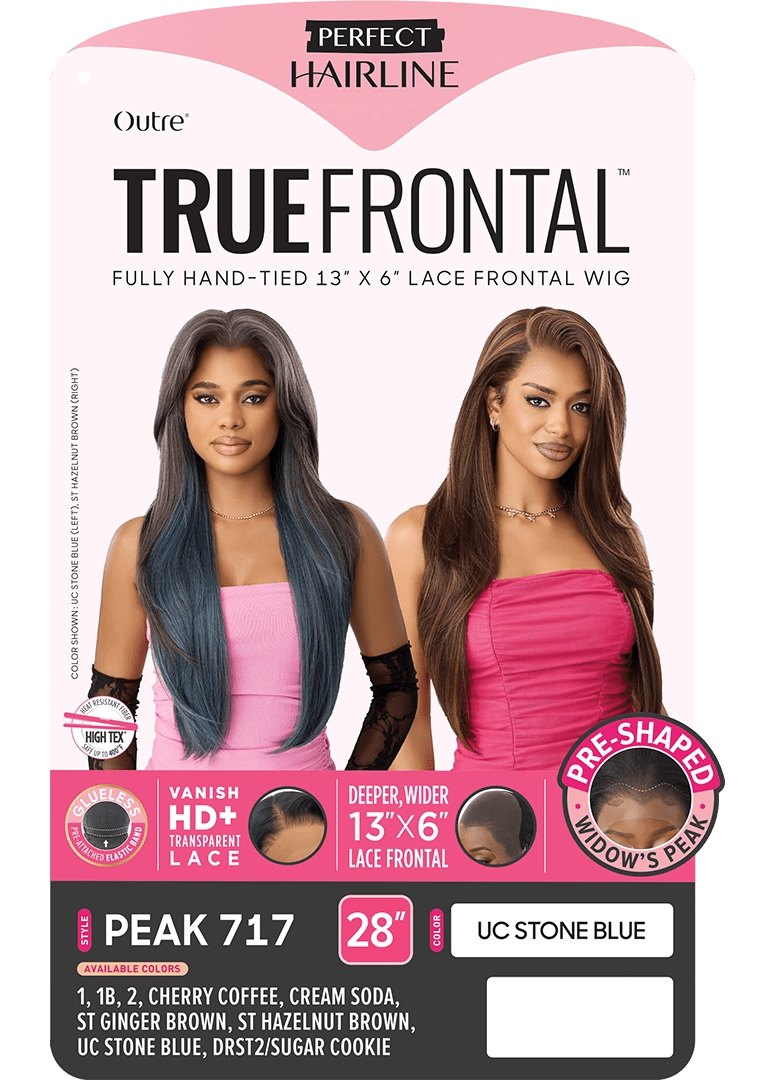 Outre Perfect Hairline True Frontal Glueless 13x6 HD Lace Front Wig - Peak 717 - Braids and Wigs