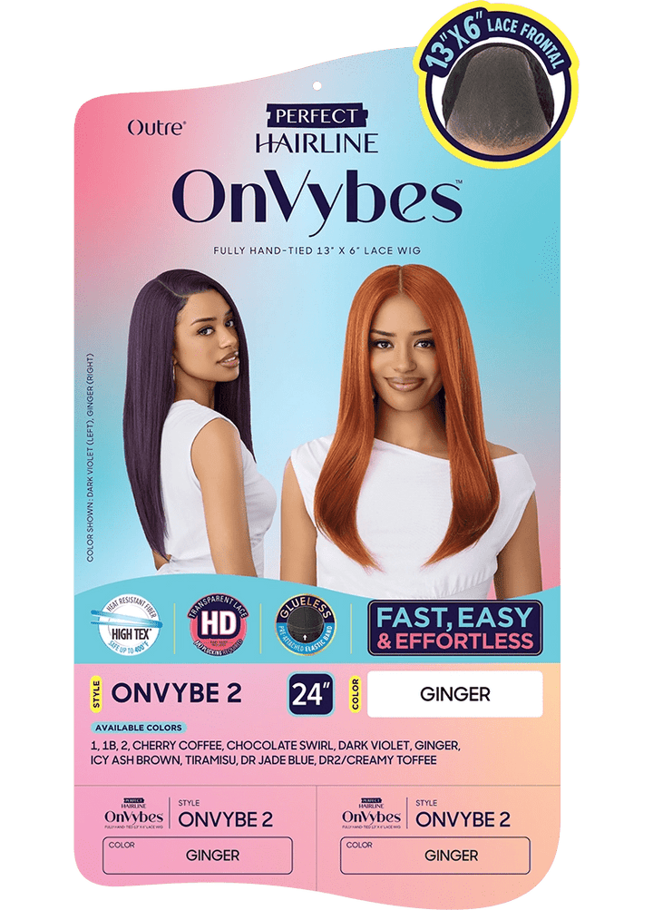 Outre Perfect Hairline Glueless HD 13x6 Lace Frontal Wig - Onvybe 2 - Braids and Wigs
