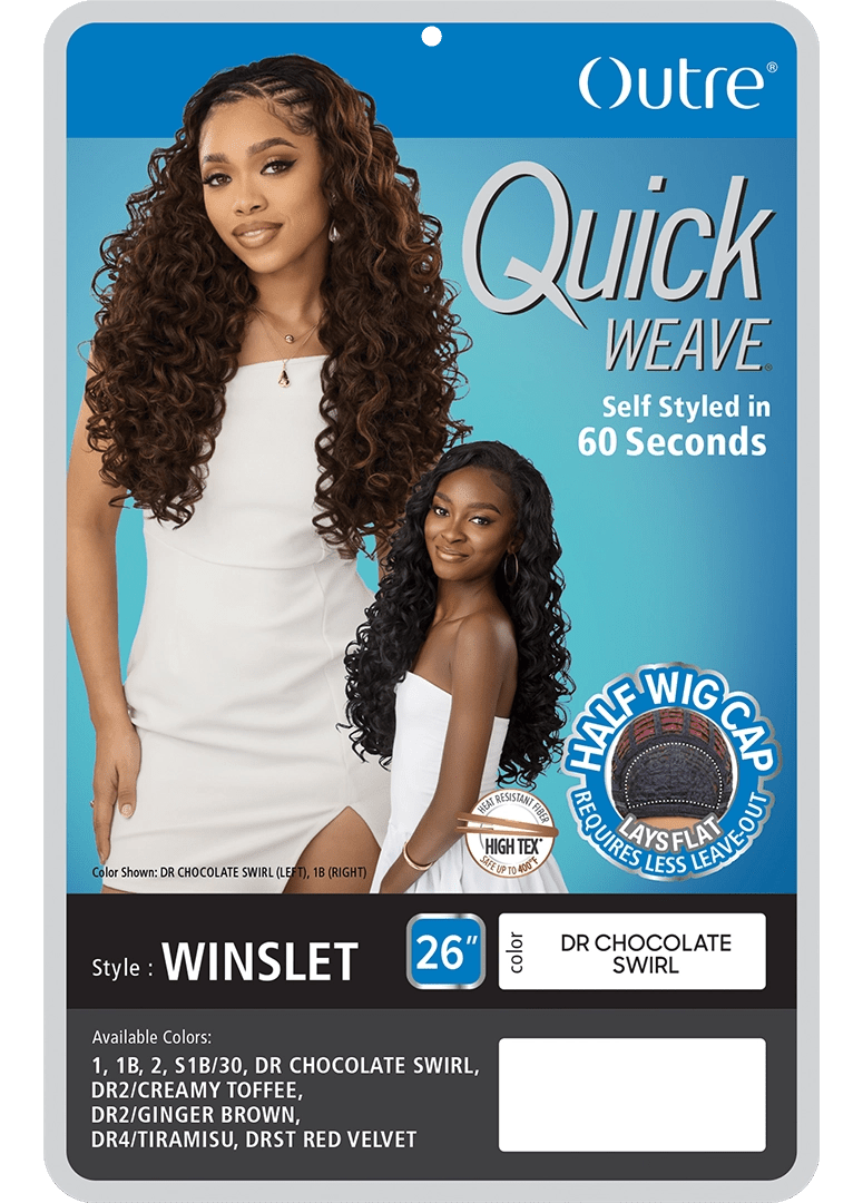 Outre Synthetic Quick Weave Half Wig - Winslet - Braids and Wigs