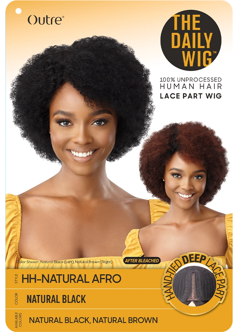 Outre The Daily Wig 100% Human Hair Lace Wig - NATURAL AFRO