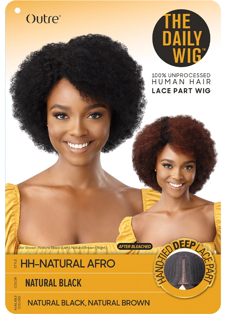 Outre The Daily Wig 100% Human Hair Lace Wig - NATURAL AFRO