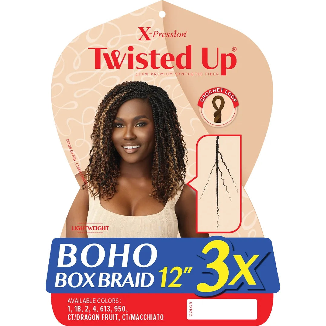 OUTRE X-Pression Twisted Up - Boho Box Braid 12" 3X