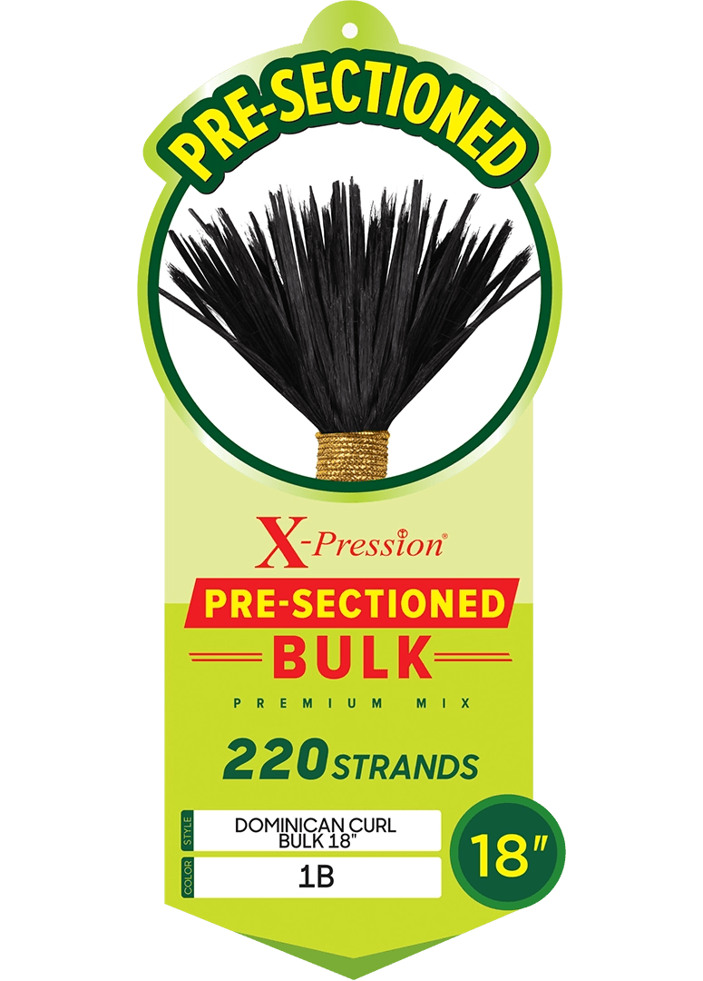 Outre Braids X - Pression Pre - Sectioned Dominican Curl Bulk 18" - Braids and Wigs