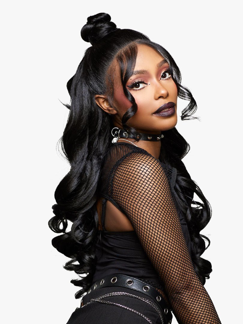 Sensationnel Hexdoll 13x4 Pre - Plucked HD Lace Synthetic Wig - Elvira - Braids and Wigs