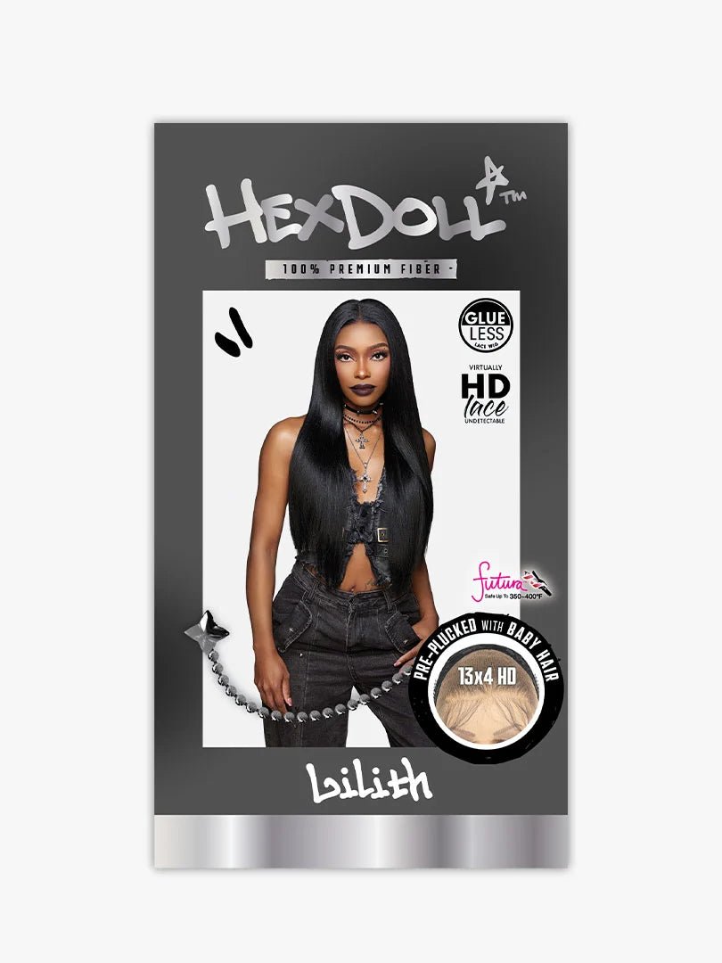 Sensationnel Hexdoll 13x4 Pre - Plucked HD Lace Synthetic Wig - Lilith - Braids and Wigs