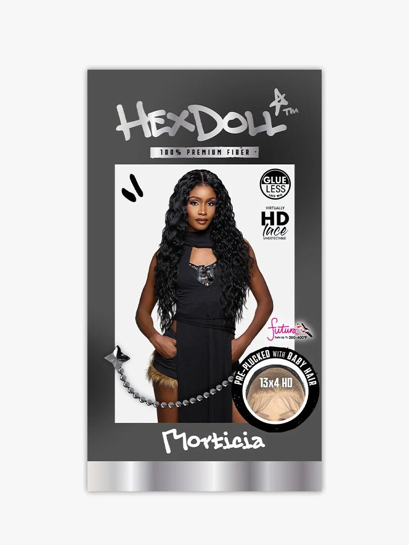 Sensationnel Hexdoll 13x4 Pre - Plucked HD Lace Synthetic Wig - Morticia - Braids and Wigs