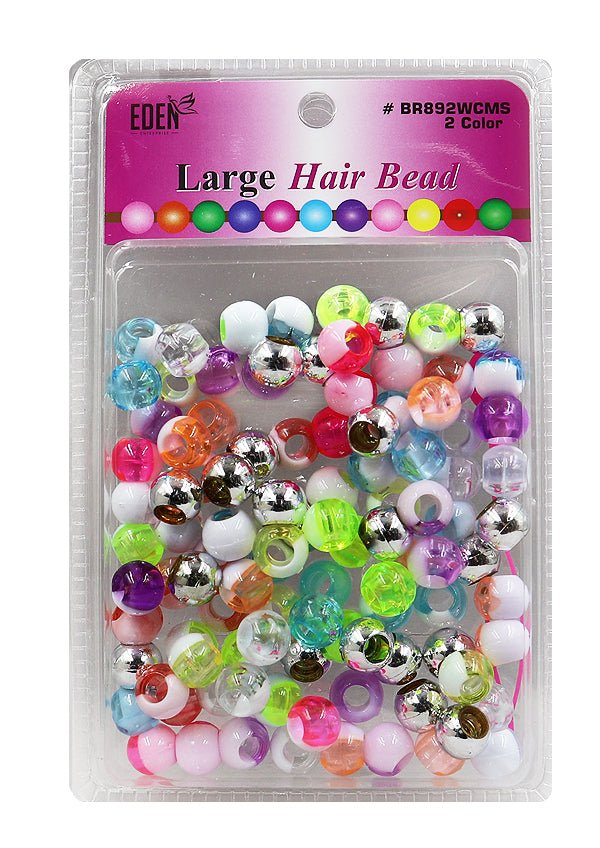 Eden 2Color Large Round Bead - Braids and Wigs