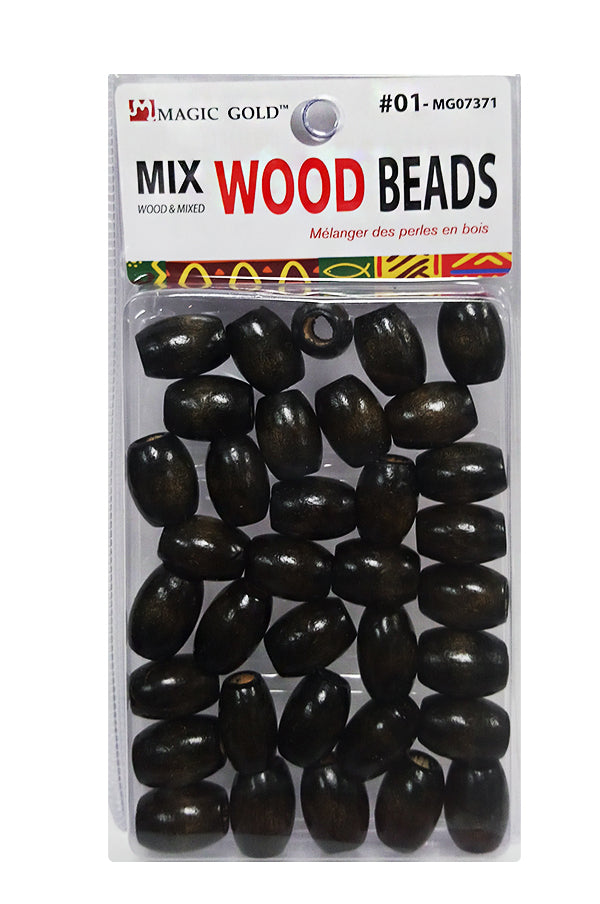 Magic Gold Mix Wood Beads