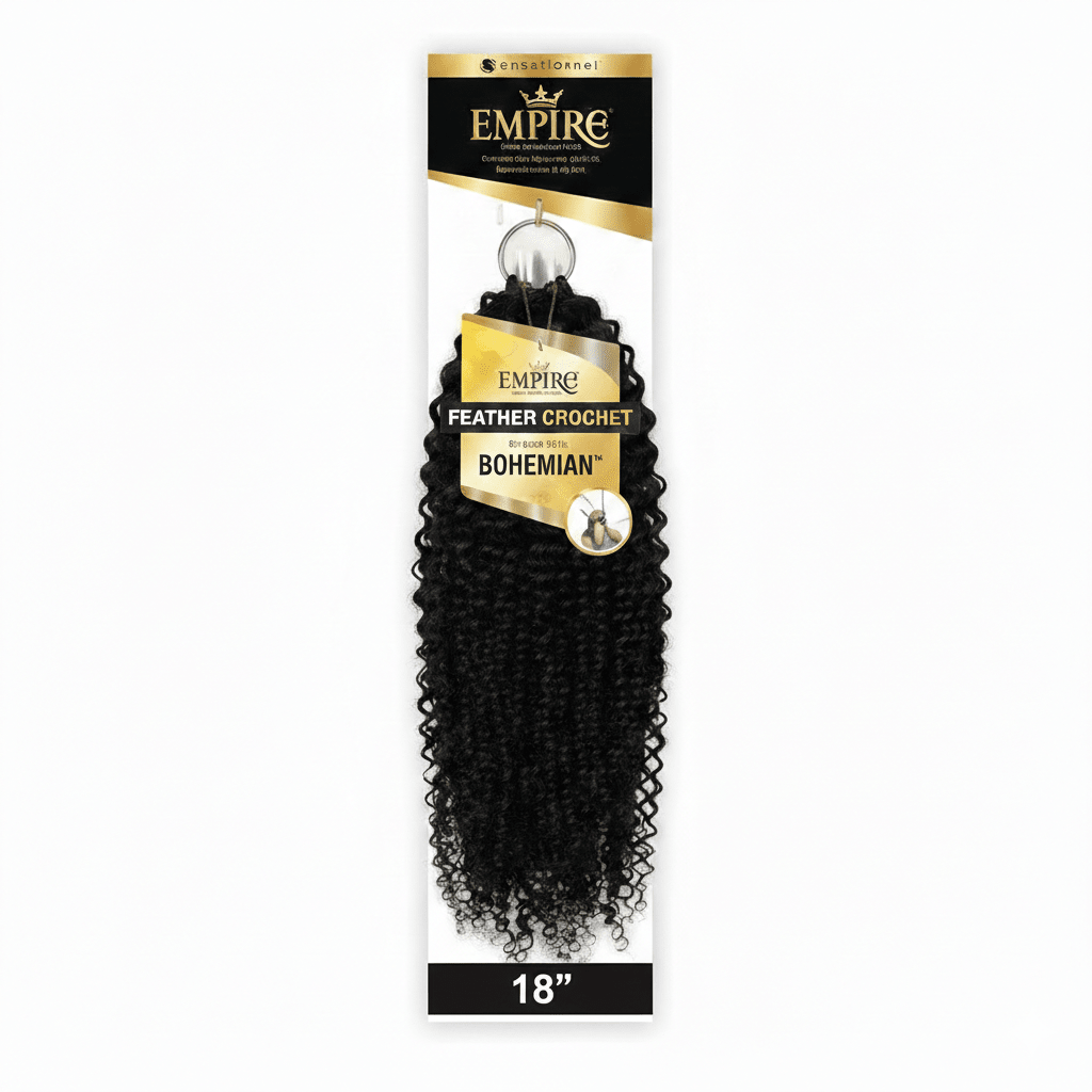 Sensationnel Empire 100% Human Hair Feather Crochet Braids - Bohemian 18” - Braids and Wigs
