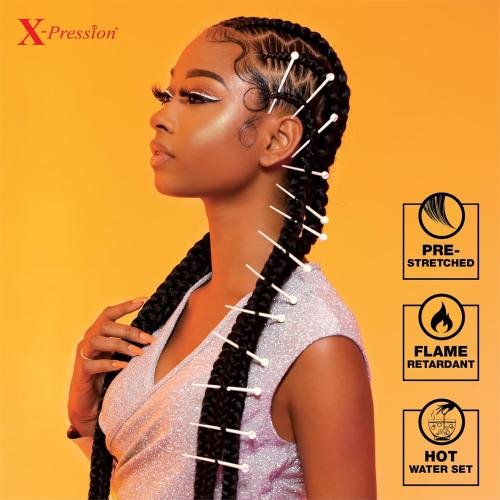 Sensationnel X - pression Pre - stretched Synthetic Braid - 6X 48" - Braids and Wigs