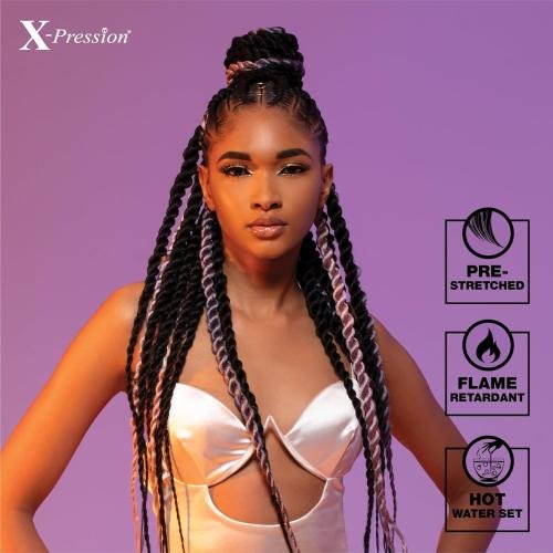 Sensationnel X - pression Pre - stretched Synthetic Braid - 6X 48" - Braids and Wigs