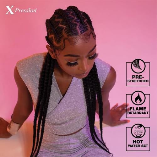 Sensationnel X - pression Pre - stretched Synthetic Braid - 6X 48" - Braids and Wigs
