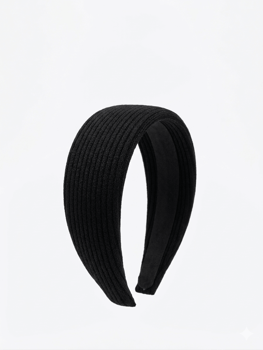 Extra Wide Ribbed Knit Headband - Braids and Wigs