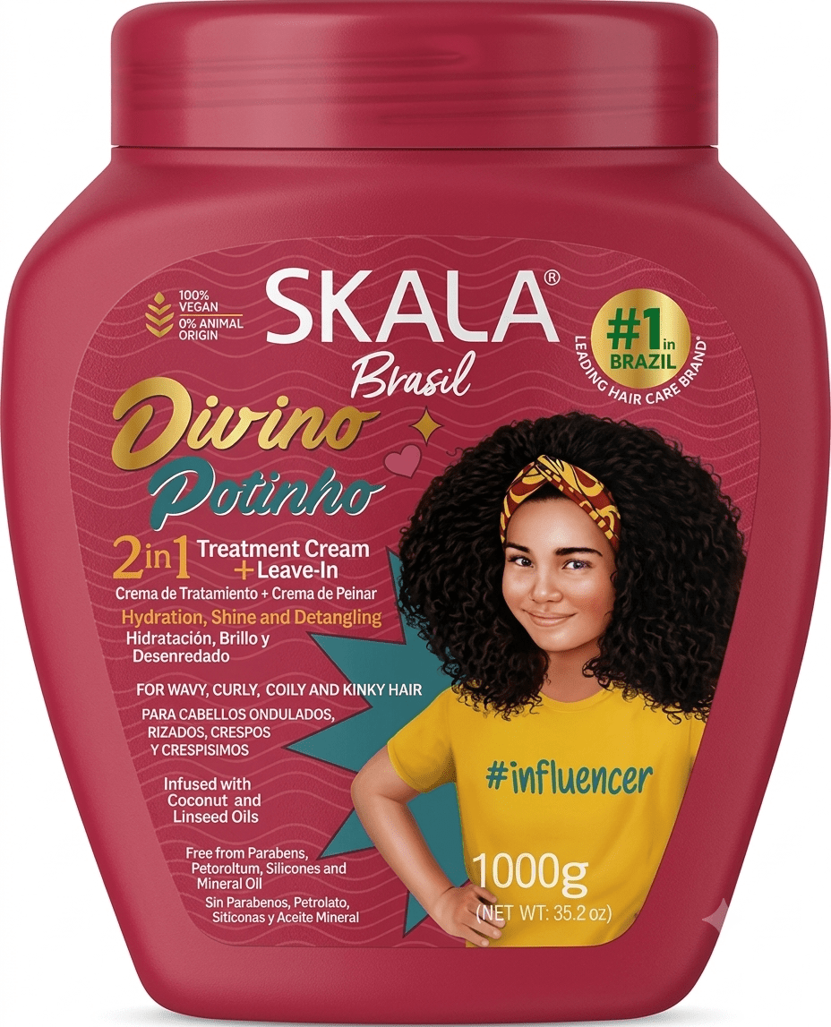 Skala Brasil Divino Potinho 2-in-1 Conditioning Treatment (35.2 oz) - Braids and Wigs