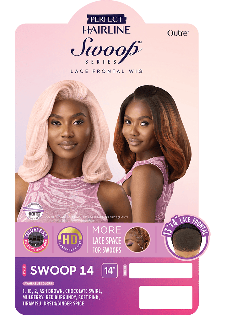 Outre Perfect Hairline Swoop Series 13x4 HD Lace Front Wig - Swoop 14 - Braids and Wigs