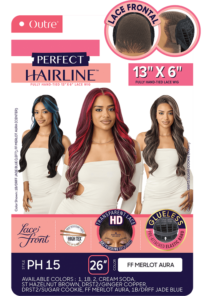 Outre Perfect Hairline Glueless HD 13x6 Lace Frontal Wig - PH 15 - Braids and Wigs